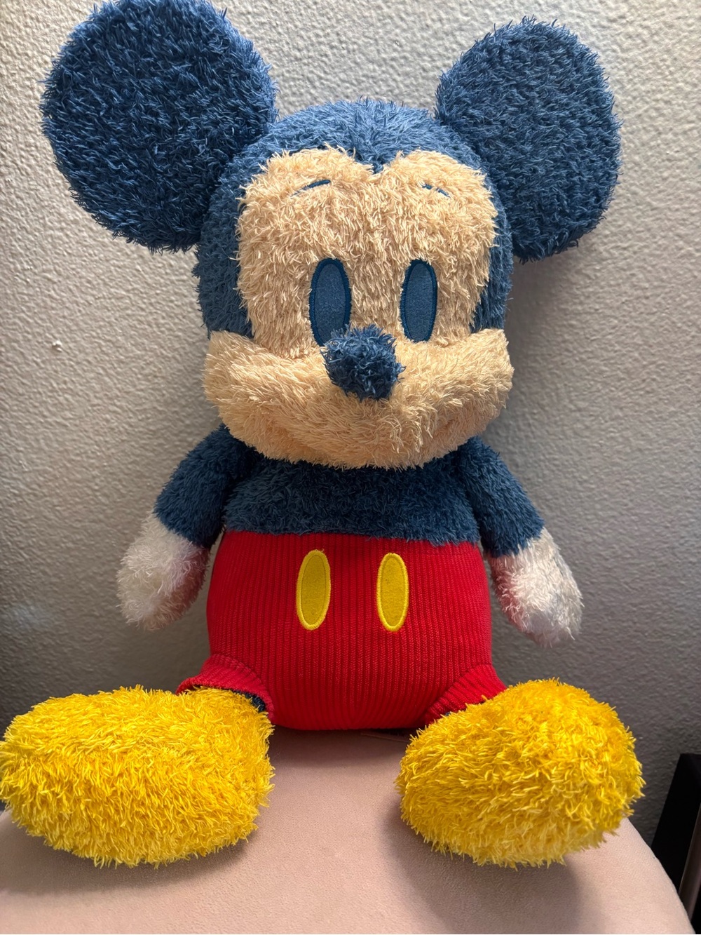 Disney parks weighted emotional support blue Mickey Mouse. 14”